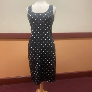 Black and white polka dot dress